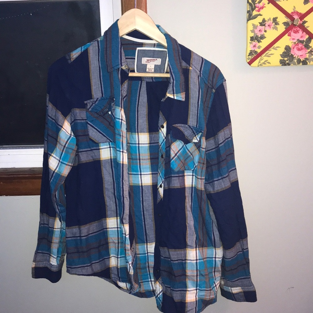 Shades of blue flannel